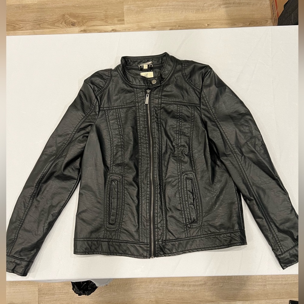 Jou Jou Faux Leather Jacket